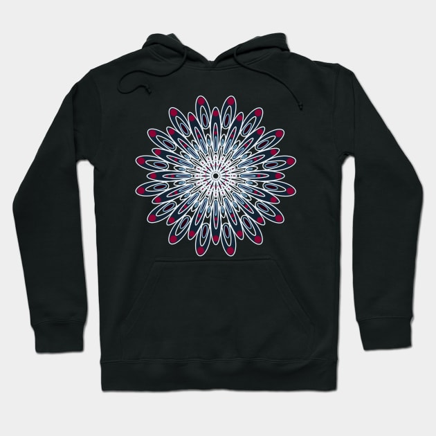 Modern Peacock Mandala Hoodie by Hip Scarves and Bangles